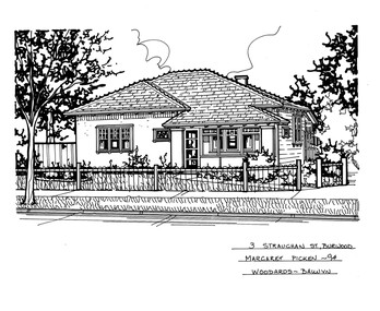 Drawing (series) - Architectural drawing, 3 Straughan Street, Burwood, 2002