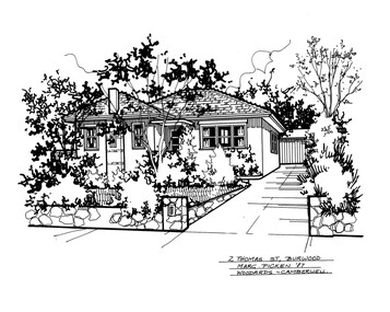 Drawing (series) - Architectural drawing, 2 Thomas Street, Burwood, 2002
