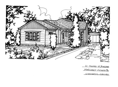 Drawing (series) - Architectural drawing, 21 Thomas Street, Burwood, 2002