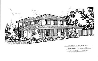 Drawing (series) - Architectural drawing, 41 Through Rd, Burwood, 2002