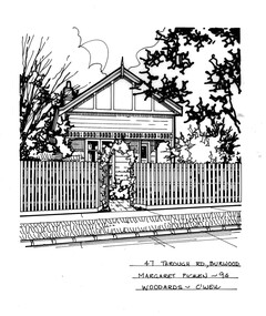 Drawing (series) - Architectural drawing, 47 Through Rd, Burwood, 2002