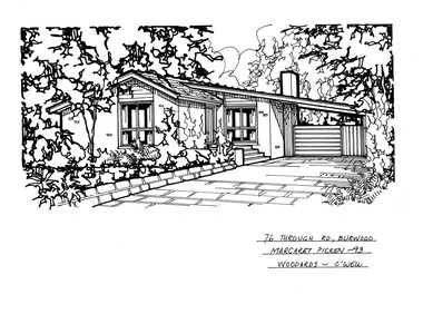 Drawing (series) - Architectural drawing, 76 Through Rd, Burwood, 2002