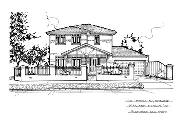 Drawing (series) - Architectural drawing, 126 Through Rd, Burwood, 2002