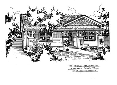 Drawing (series) - Architectural drawing, 128 Through Rd, Burwood, 2002