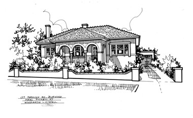 Drawing (series) - Architectural drawing, 137 Through Road, Burwood, 2002