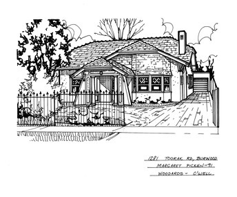 Drawing (series) - Architectural drawing, 1281 Toorak Road, Burwood, 2002