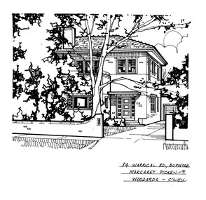 Drawing (series) - Architectural drawing, 84 Warrigal Road, Burwood, 2002