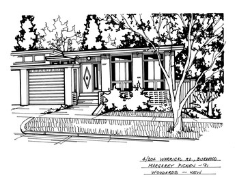 Drawing (series) - Architectural drawing, 4/204 Warrigal Road, Burwood, 2002