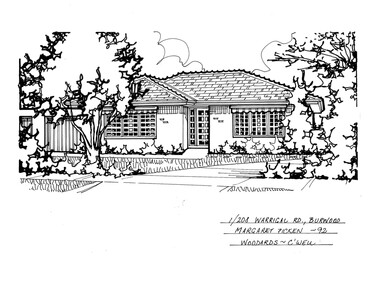 Drawing (series) - Architectural drawing, 1/208 Warrigal Road, Burwood, 2002