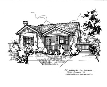 Drawing (series) - Architectural drawing, 218 Warrigal Road, Burwood, 2002