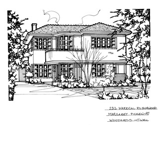 Drawing (series) - Architectural drawing, 232 Warrigal Road, Burwood, 2002