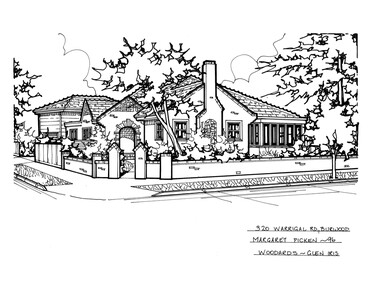 Drawing (series) - Architectural drawing, 320 Warrigal Road, Burwood, 2002
