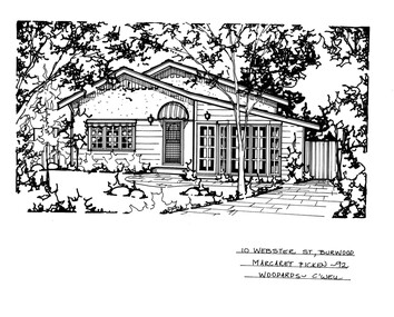 Drawing (series) - Architectural drawing, 10 Webster Street, Burwood, 2002