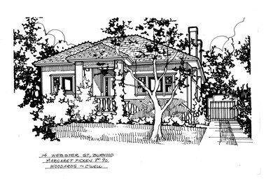 Drawing (series) - Architectural drawing, 14 Webster Street, Burwood, 2002