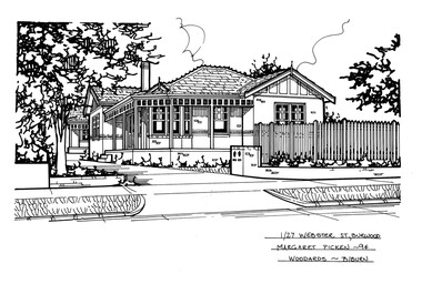 Drawing (series) - Architectural drawing, 1/27 Webster Street, Burwood, 2002