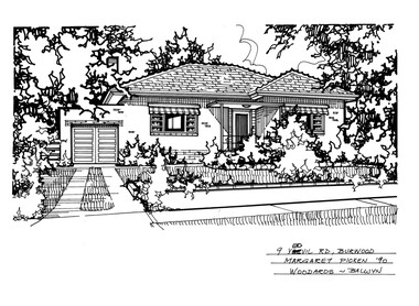 Drawing (series) - Architectural drawing, 9 Yeovil Road, Burwood, 2002
