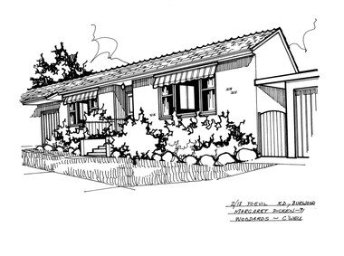 Drawing (series) - Architectural drawing, 2/18 Yeovil Road, Burwood, 2002