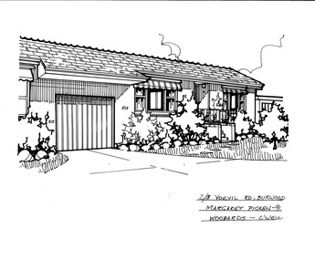 Drawing (series) - Architectural drawing, 2/18 Yeovil Road, Burwood, 2002