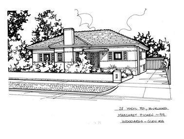 Drawing (series) - Architectural drawing, 28 Yeovil Road, Burwood, 2002
