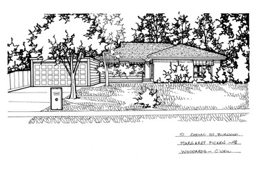 Drawing (series) - Architectural drawing, 10 Zodiac Street, Burwood, 2002