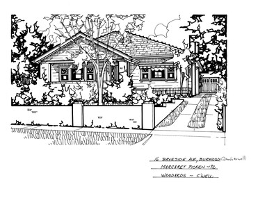 Drawing (series) - Architectural drawing, 16 Braeside Avenue, Burwood, 2002