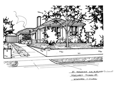 Drawing (series) - Architectural drawing, 20 Braeside Avenue, Burwood, 2002