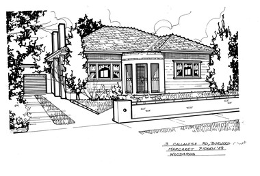 Drawing (series) - Architectural drawing, 3 Callanish Road, Burwood, 2002