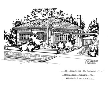 Drawing (series) - Architectural drawing, 20 Callanish Street, Burwood, 2002