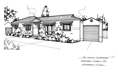 Drawing (series) - Architectural drawing, 7/18 Cornell Street, Burwood, 2002