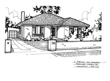Drawing (series) - Architectural drawing, 7 Darling Avenue, Burwood, 2002
