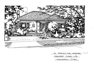 Drawing (series) - Architectural drawing, 16 Fairview Avenue, Burwood, 2002