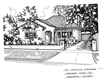 Drawing (series) - Architectural drawing, 2A Granville Street, Burwood, 2002