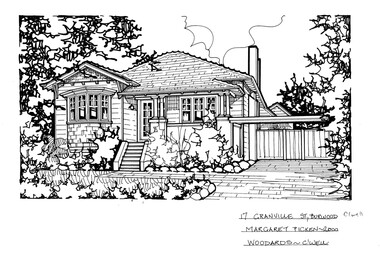Drawing (series) - Architectural drawing, 17 Granville Street, Burwood, 2002