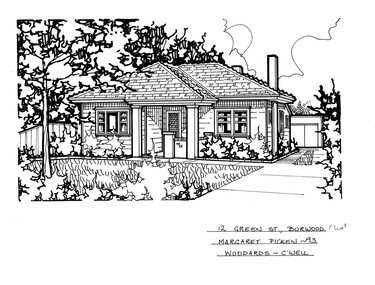 Drawing (series) - Architectural drawing, 12 Green Street, Burwood, 2002