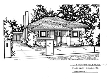 Drawing (series) - Architectural drawing, 223 Highfield Road, Burwood, 2002