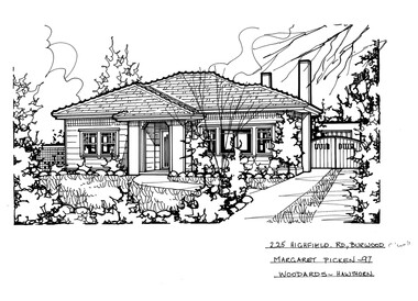 Drawing (series) - Architectural drawing, 225 Highfield Road, Burwood, 2002