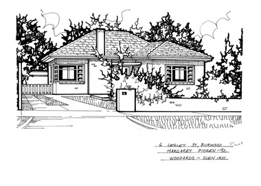 Drawing (series) - Architectural drawing, 6 Lesley Street, Burwood, 2002