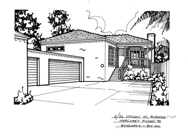 Drawing (series) - Architectural drawing, 2/26 Lyndon Street, Burwood, 2002