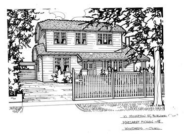Drawing (series) - Architectural drawing, 10 Milverton Street, Burwood, 2002