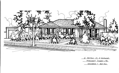 Drawing (series) - Architectural drawing, 16 Royton Street, Burwood East, 1992