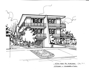 Drawing (series) - Architectural drawing, 4/102 Bath Road, Burwood, Unknown