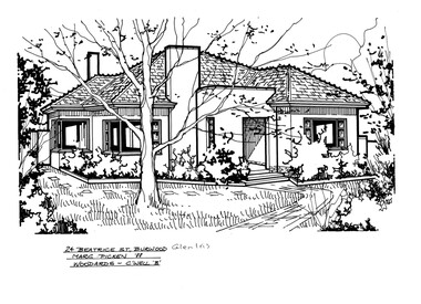 Drawing (series) - Architectural drawing, 24 Beatrice Street, Burwood, 1988