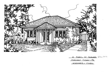 Drawing (series) - Architectural drawing, 10 Beryl Street, Burwood, 1994