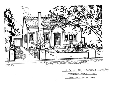 Drawing (series) - Architectural drawing, 13 Celia Street, Burwood, 1993