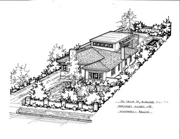 Drawing (series) - Architectural drawing, 36 Celia Street, Burwood, 1995