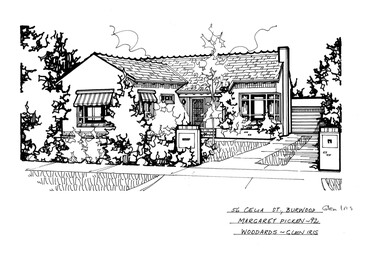 Drawing (series) - Architectural drawing, 56 Celia Street, Burwood, 1992