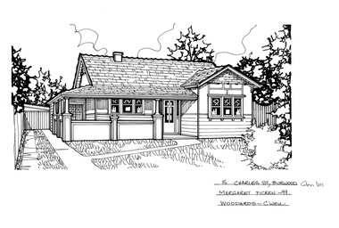 Drawing (series) - Architectural drawing, 15 Charles Street, Burwood, 1999