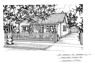 Drawing (series) - Architectural drawing, 39 Charles Street, Burwood, 1992