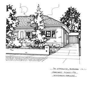 Drawing (series) - Architectural drawing, 7A Lithgow Street, Burwood, 1993