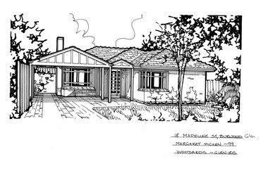 Drawing (series) - Architectural drawing, 18 Madeline Street, Burwood, 1999